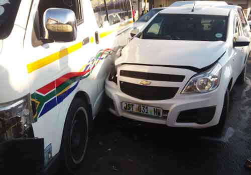 Motor car accident in South Africa